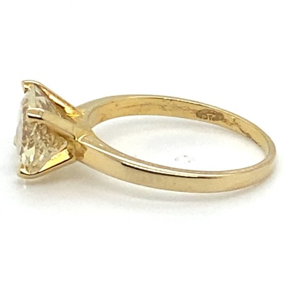 Laletema Yellow Grossular Garnet 4.48ct Solid 18K Yellow Gold Ring - Picture 9 of 9